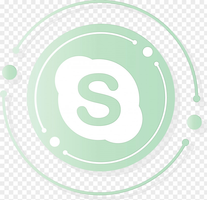 S Icon Logo Letter Cool Watercolor PNG