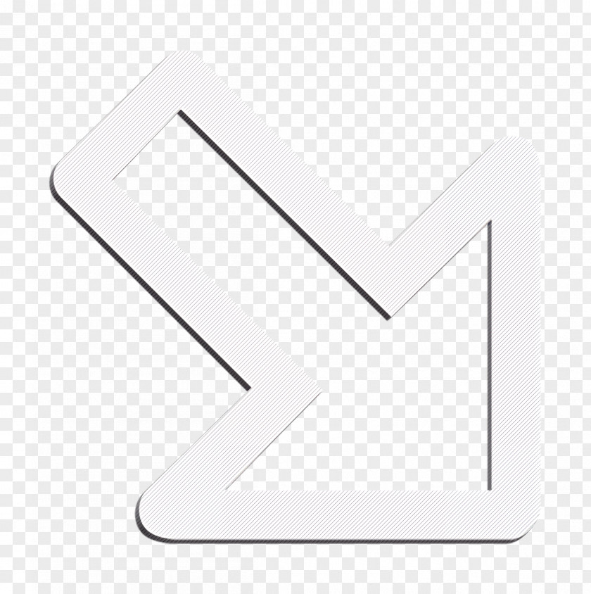 Symbol Blackandwhite Arrow Icon Direction Point PNG