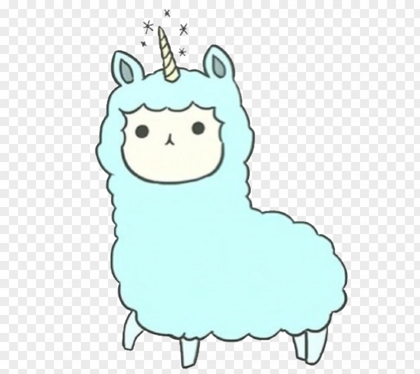 Cute Unicorn Drawings Llama Clip Art Drawing Kawaii Illustration PNG