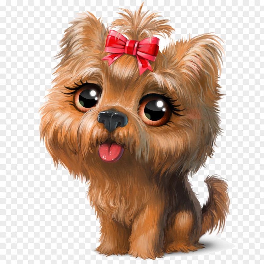 Puppy Yorkshire Terrier Cuteness Dog Grooming Clip Art PNG