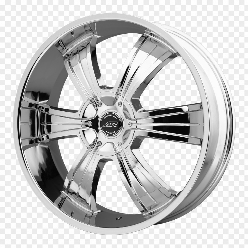 Wheel Rim Alloy American Racing Chrome Plating PNG