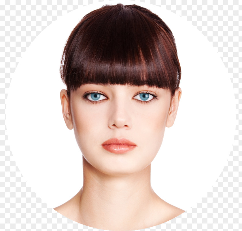 Bi Colored Color Lotion Wig Contact Lenses PNG