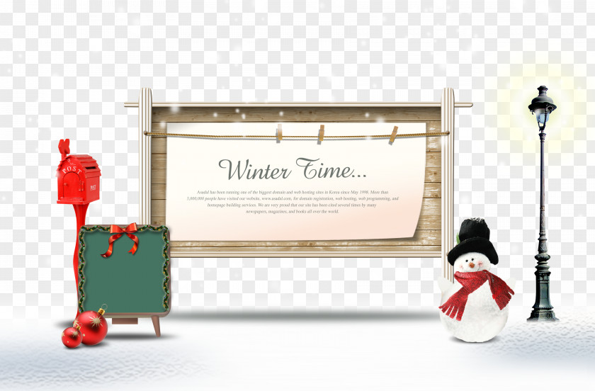 Christmas Snowman Background Material Panels PNG
