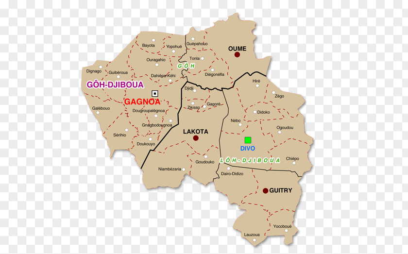Map Lôh-Djiboua Zikisso Fromager Divo Bonoua PNG