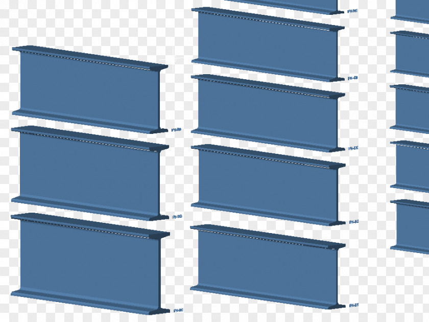 Profile Steel Beam IPN Metal PNG