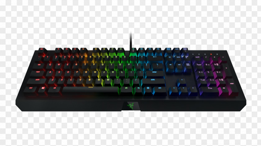 Black Widow Computer Keyboard Razer Inc. Gaming Keypad Personal Color PNG