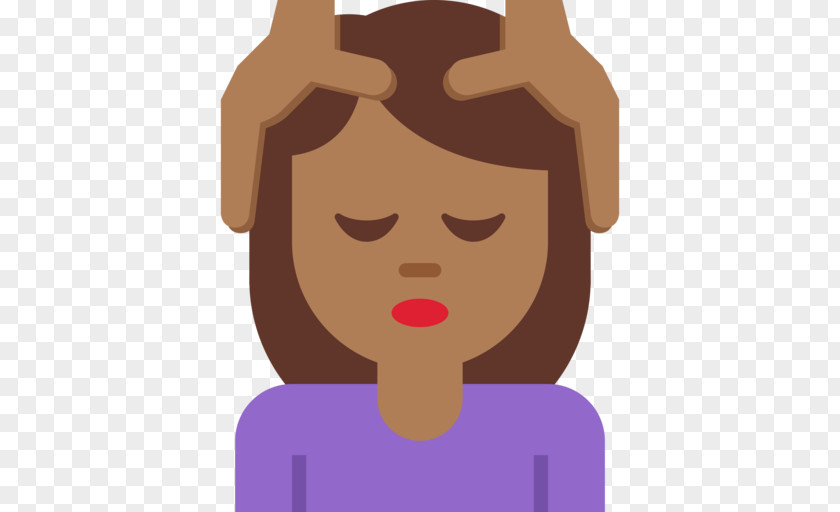 Emoji Emojipedia Dark Skin Massage Human Color PNG