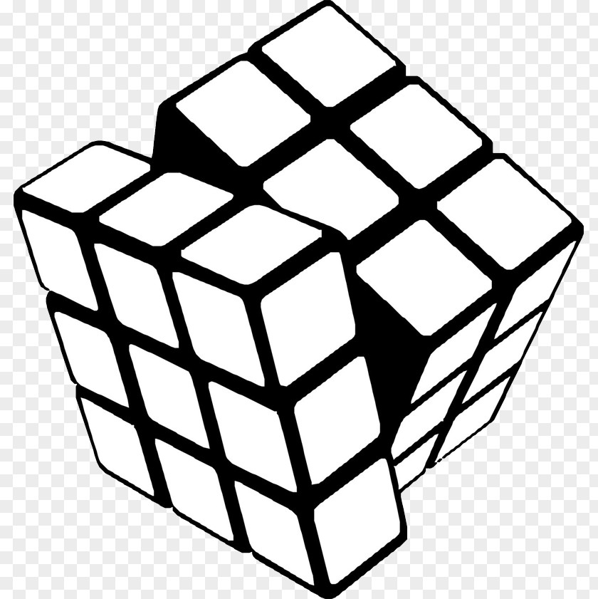 Kastor Rubik's Cube Coloring Book Puzzle Image PNG