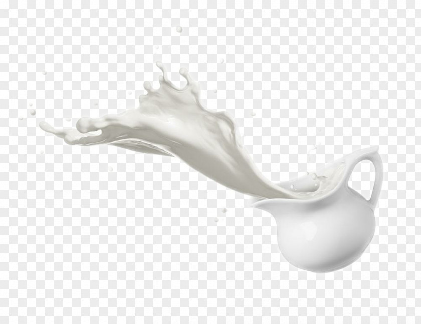A Glass Of Milk Poured Out Raw Splash Stock Photography PNG