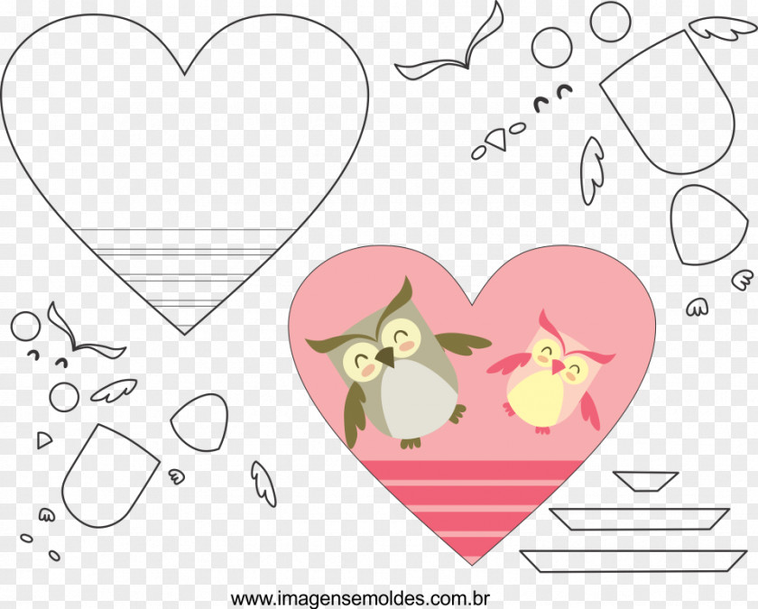 Molde De Coracao Paper Clip Art Drawing Illustration Heart PNG
