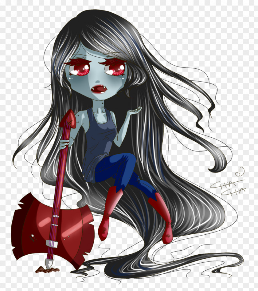 Black Hair Legendary Creature Cartoon Supernatural PNG