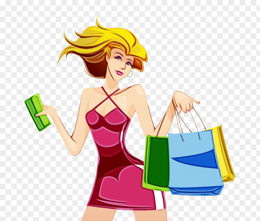 Cartoon Shopping Style PNG