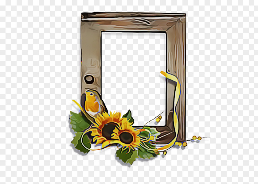 Floral Design Interior Picture Frame PNG