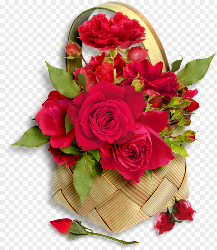 Rose Garden Roses Flower Floral Design Basket PNG