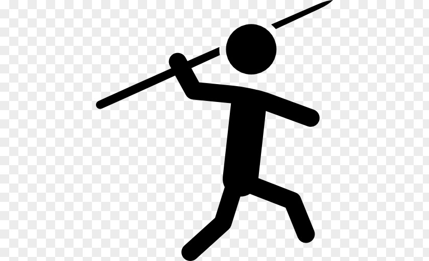 Silhouette Javelin Throw Clip Art PNG
