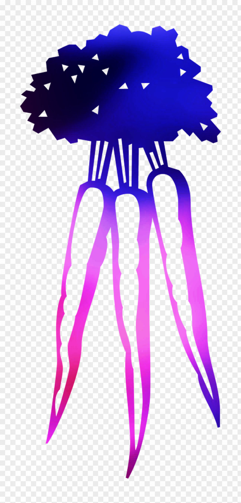 Clip Art Tree Character Purple Line PNG