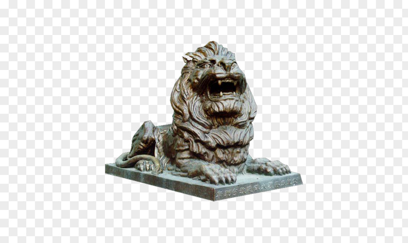 Lions Roar Chinese Guardian Sculpture 3D Computer Graphics PNG