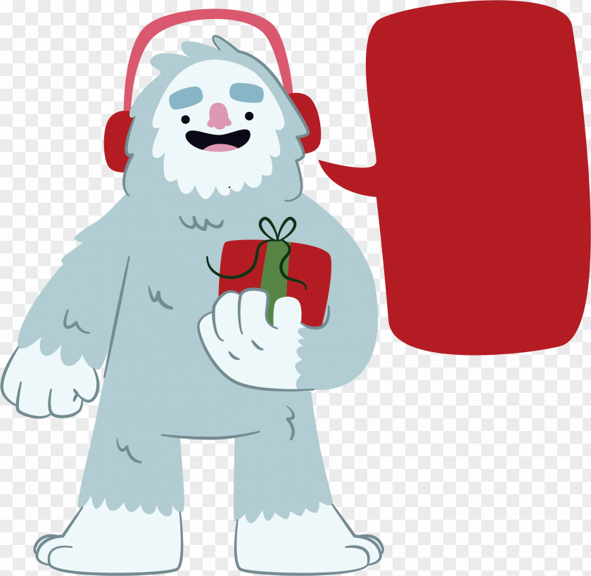 Santa Claus Animal Polar Bear Cartoon PNG