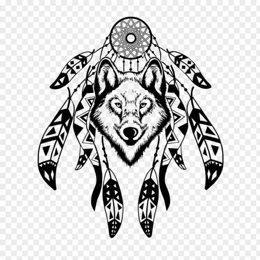 Totem Pole Wolf Tattoo Bryan Ear Dreamcatcher Philip James De Vries Illustration PNG