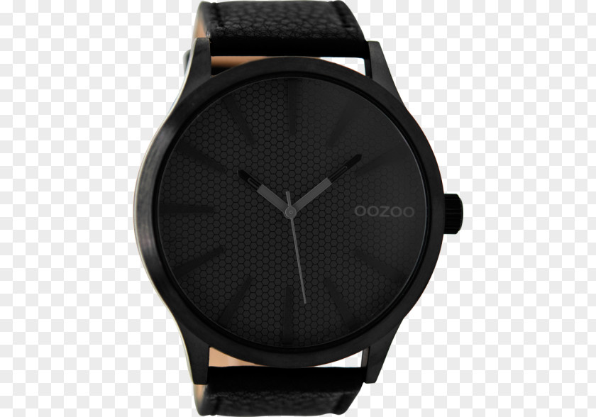 Clock Quartz Watch Black Color PNG