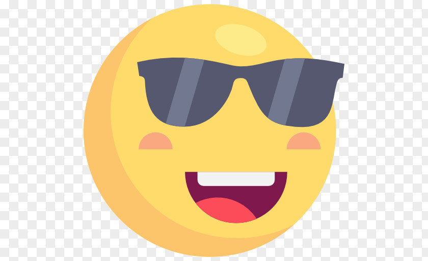 Cool Smiley Emoji Emoticon PNG