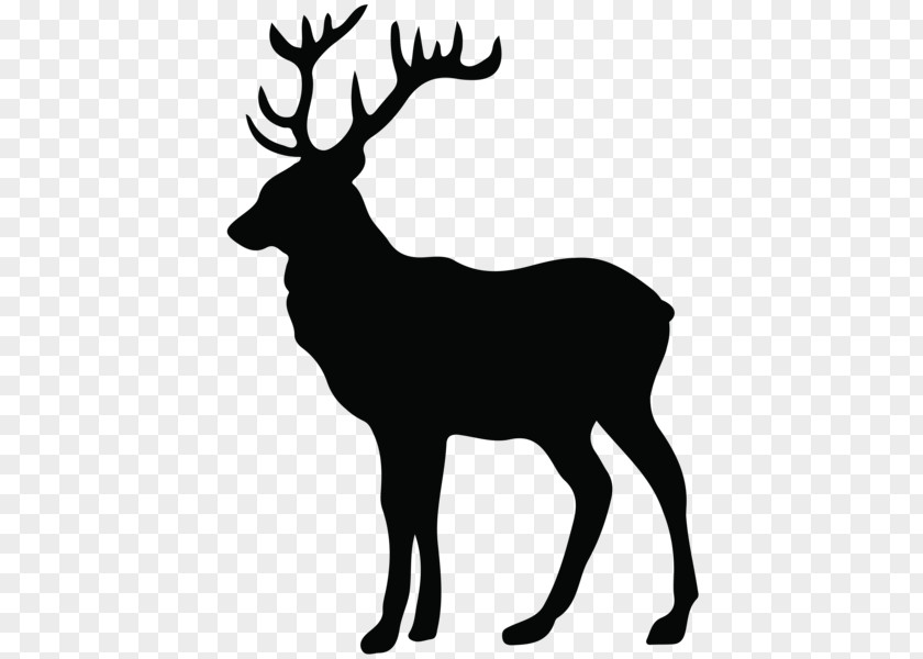 Deer Reindeer Moose Silhouette PNG
