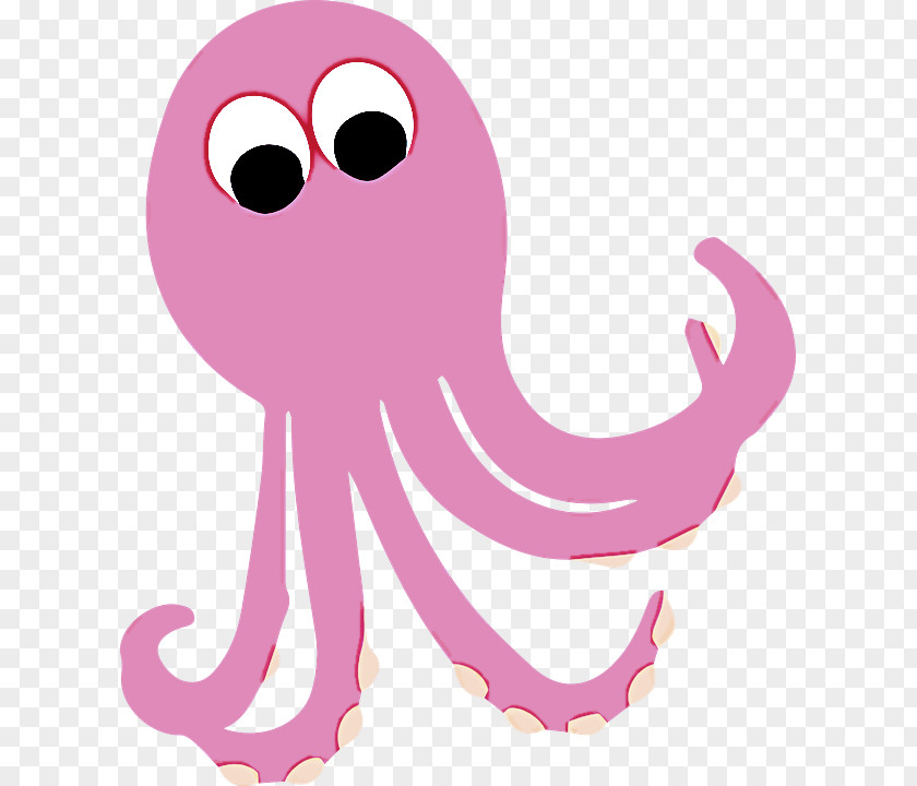 Giant Pacific Octopus Marine Invertebrates Pink Cartoon PNG