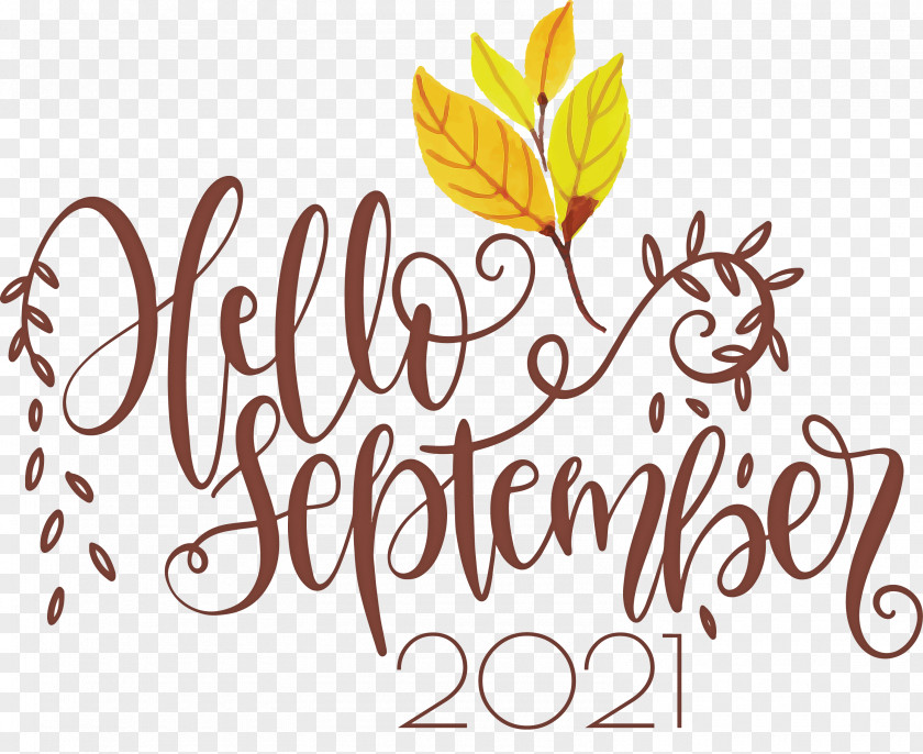 Hello September September PNG