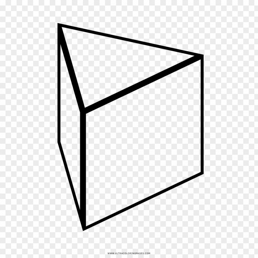 Triangle Triangular Prism Drawing Coloring Book PNG