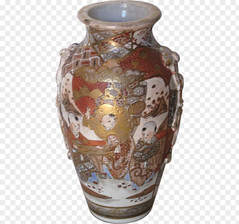 Vase Satsuma Ware Ceramic Pottery Teapot PNG
