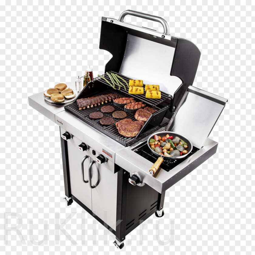Barbecue Cooking Grilling Char-Broil 3 Burner Gas Grill Oven PNG