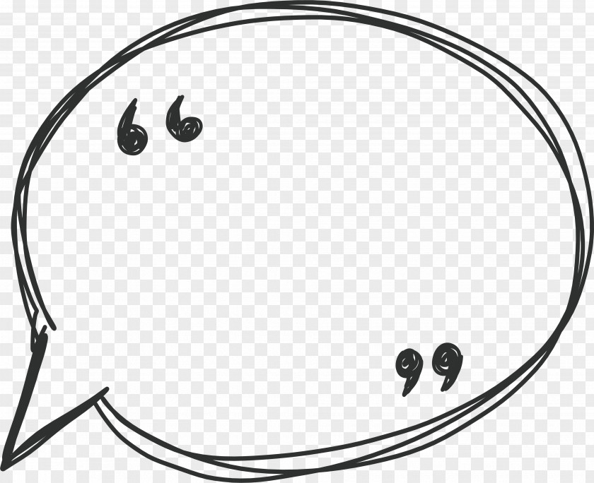 Hand Line Speech Bubble Balloon PNG