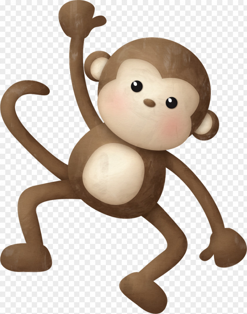 Monkey Jungle Safari Clip Art PNG