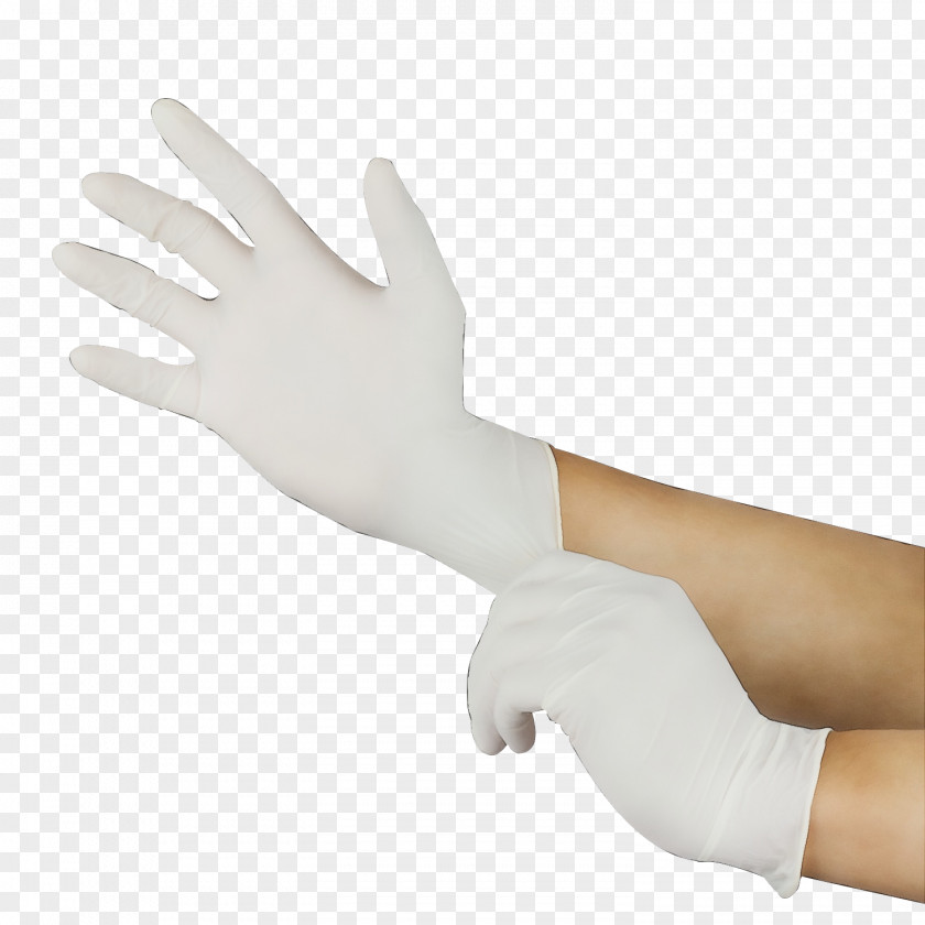 Safety Glove Medical Hand Model PNG