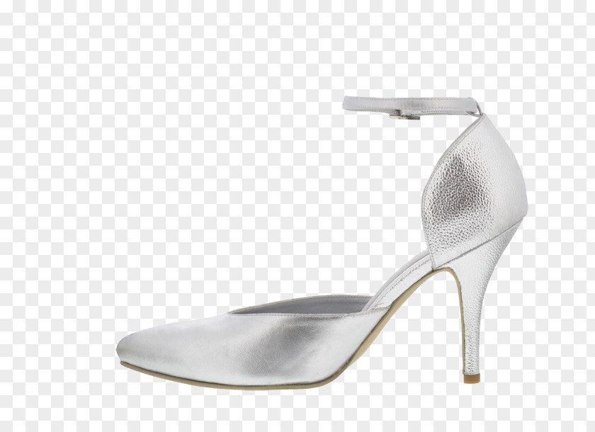 Silver Plate High-heeled Shoe Footwear Sandal PNG