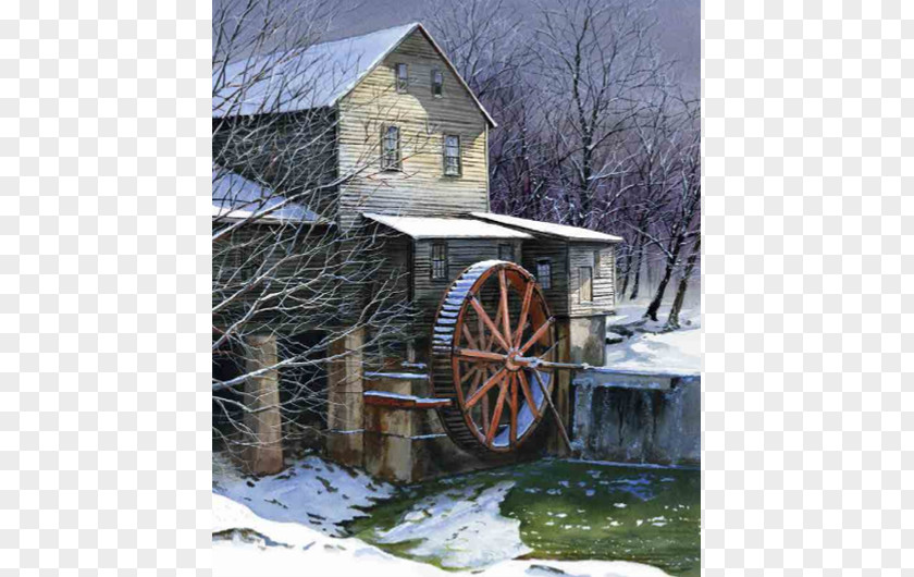 Winter Robert A. Tino Gallery House Artist Cottage PNG