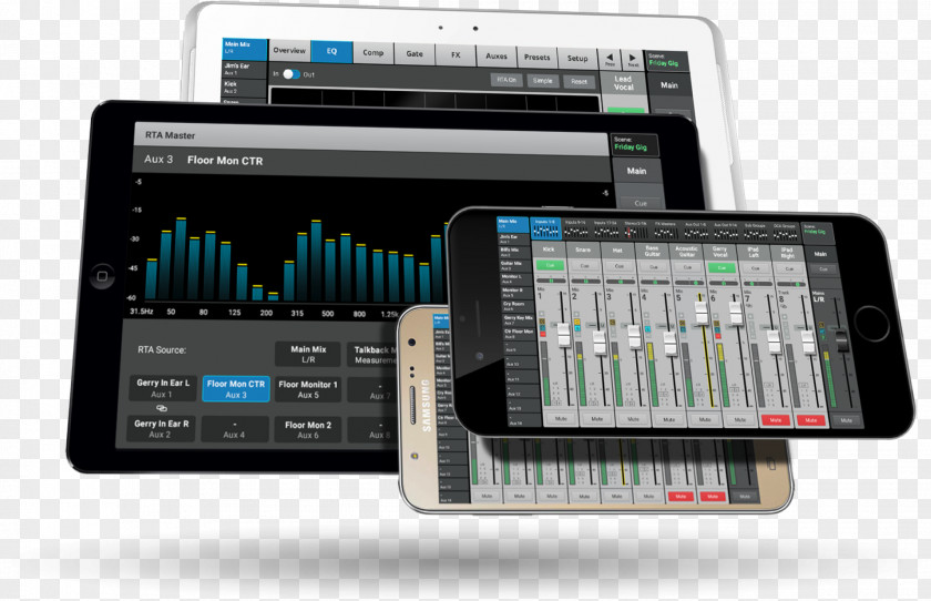 30% Off Digital Audio QSC TouchMix-30 Pro Mixing Console Mixers Touchscreen PNG