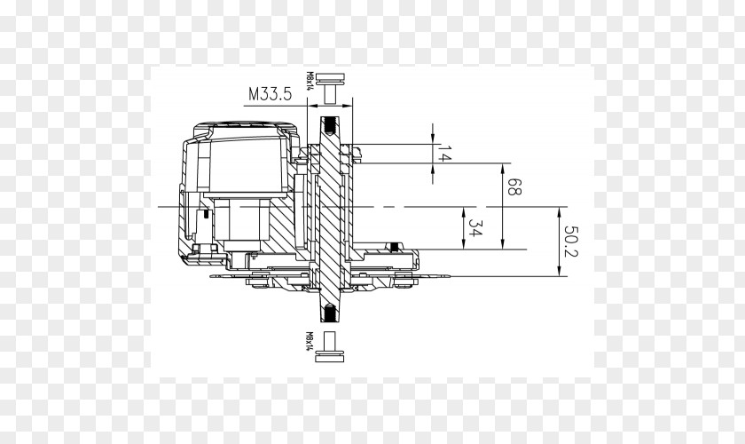 Bicycle Electric Torque Sensor Mid-engine Design PNG