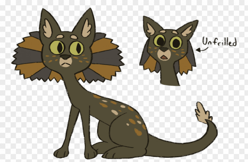 Cat Cartoon Comics Frilled-neck Lizard PNG