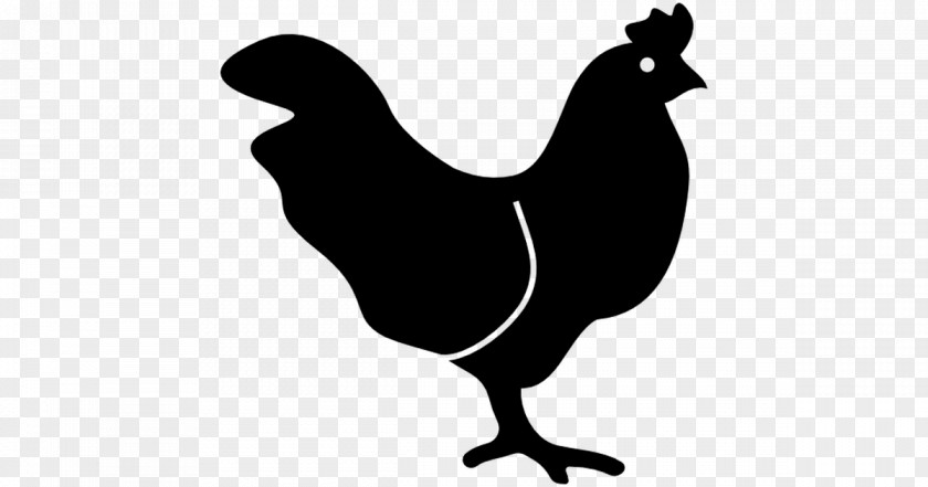 Chicken Silhouette Black Rooster Food PNG