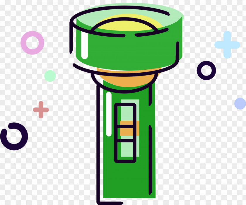 Green Flashlight Background PNG