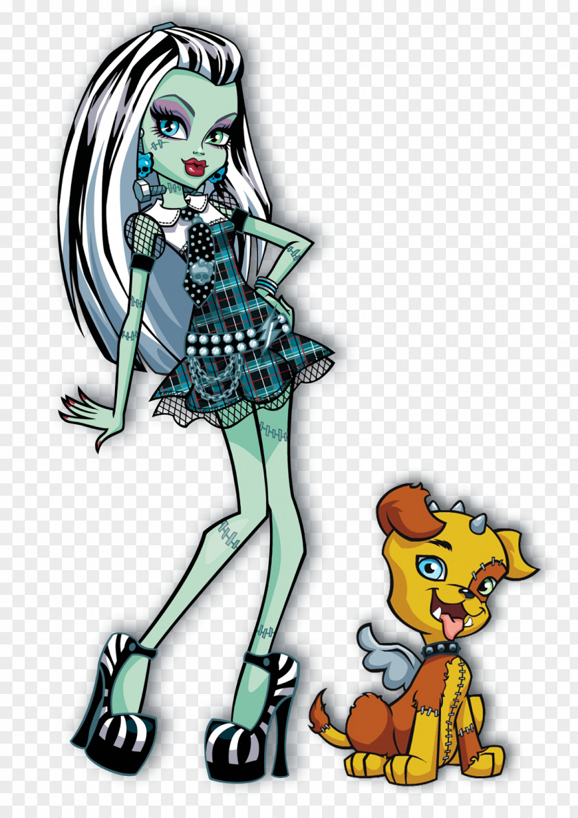 Holiday Monster Frankie Stein Frankenstein's High Doll PNG