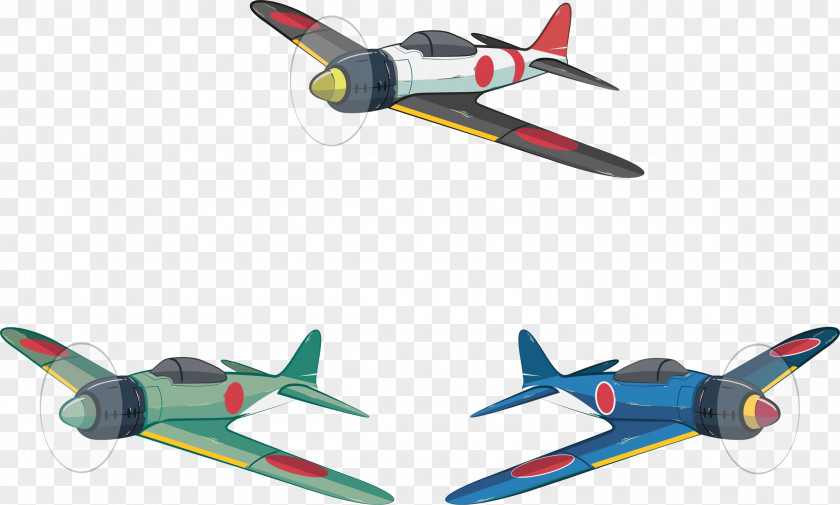 Japanese Fighter Planes During World War II Aircraft Airplane Second Military PNG