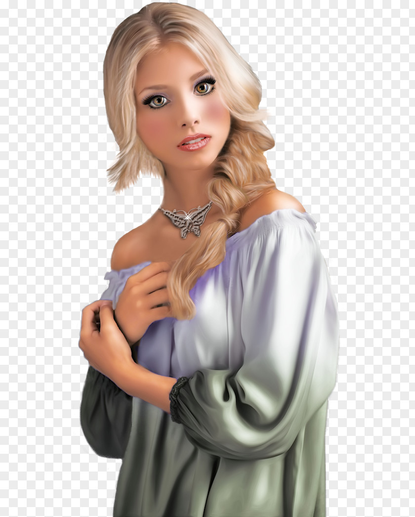 Lace Wig Silver Hair Cartoon PNG