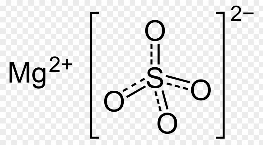 Magnesium Sulfate Lewis Structure PNG