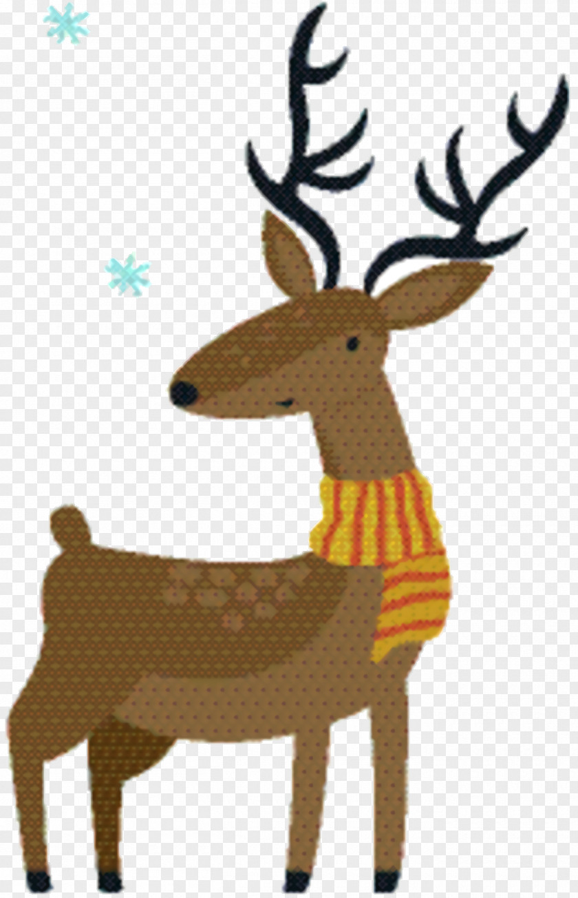 Moose Tail Christmas Sticker PNG