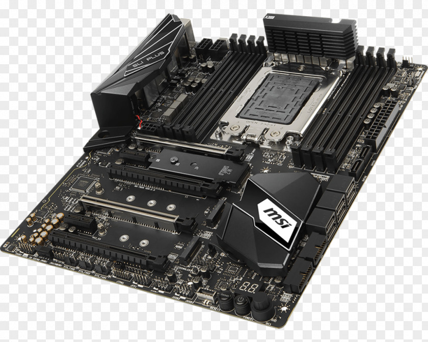MSI X399 GAMING PRO CARBON AC ATX Motherboard Hardware/Electronic AMD YD190XA8AEWOF Socket TR4 14 Nm Ryzen ThreadRipper PNG