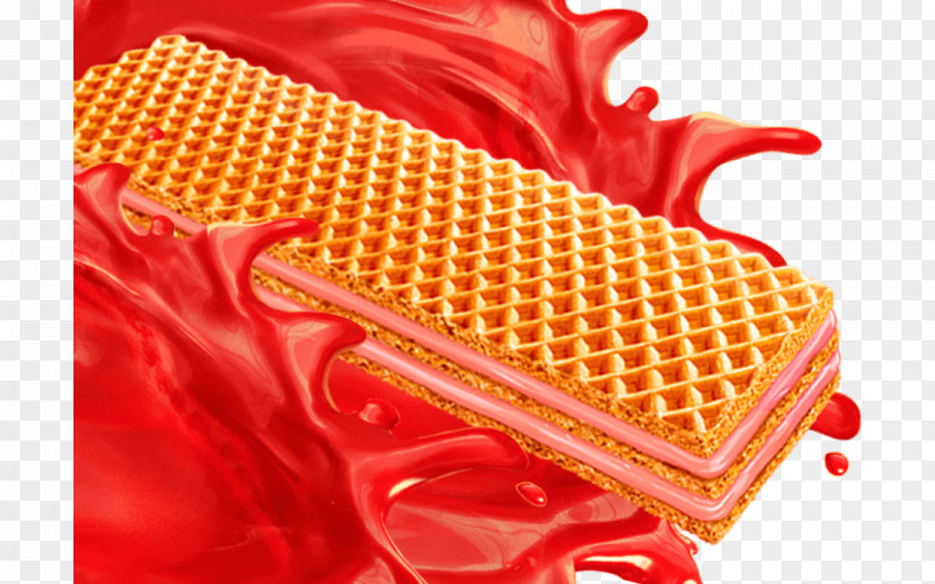 Strawberry Wafer Waffle Animation Chocolate PNG