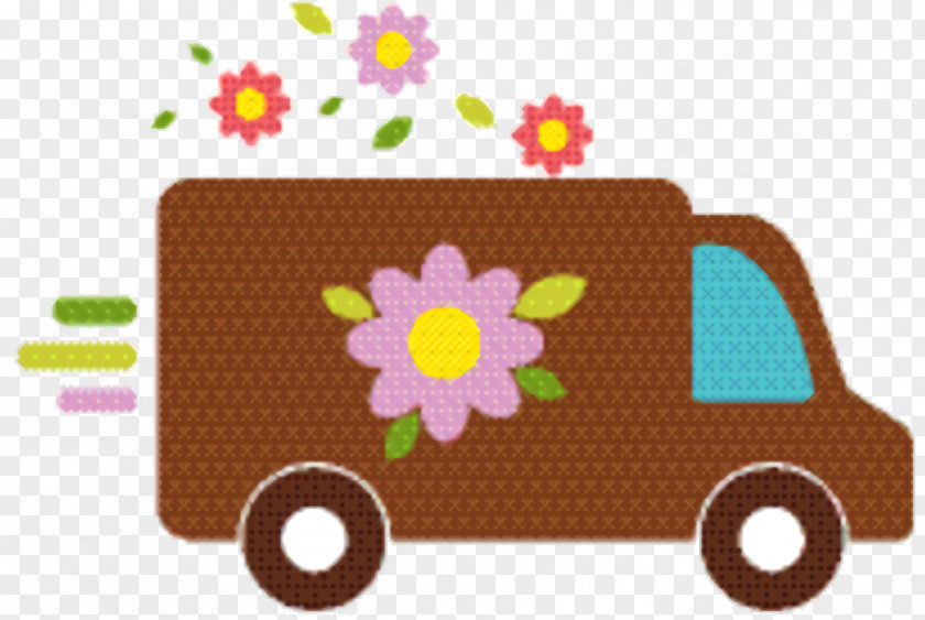 Vehicle Transport Roses Background PNG