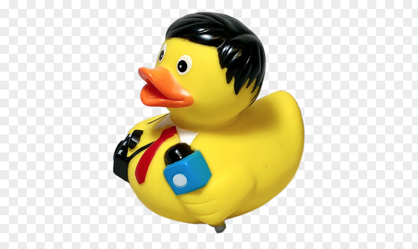 News Reporter Rubber Duck Natural Toy Bird PNG